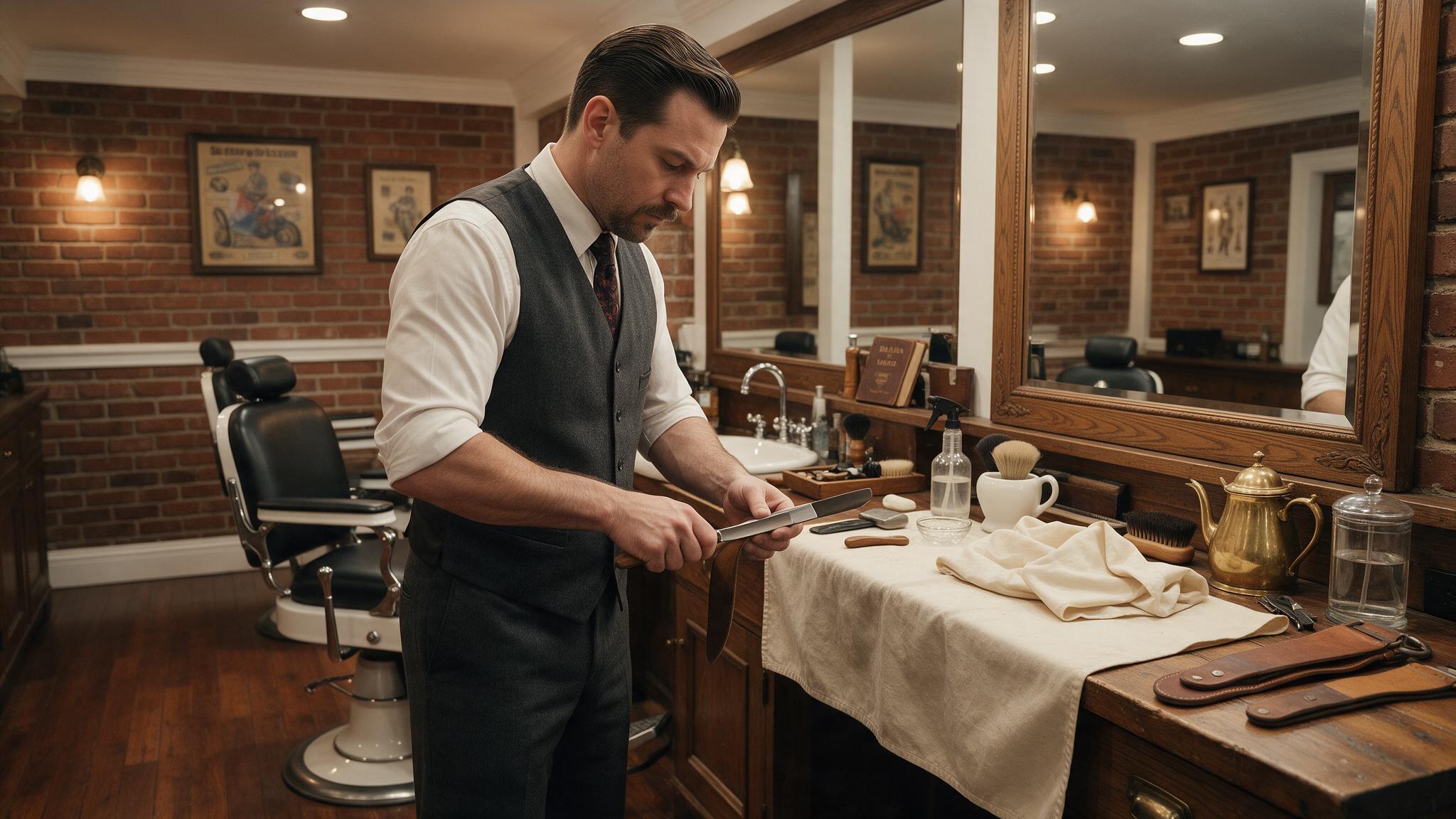 The The Fade Room Barbershop team at work