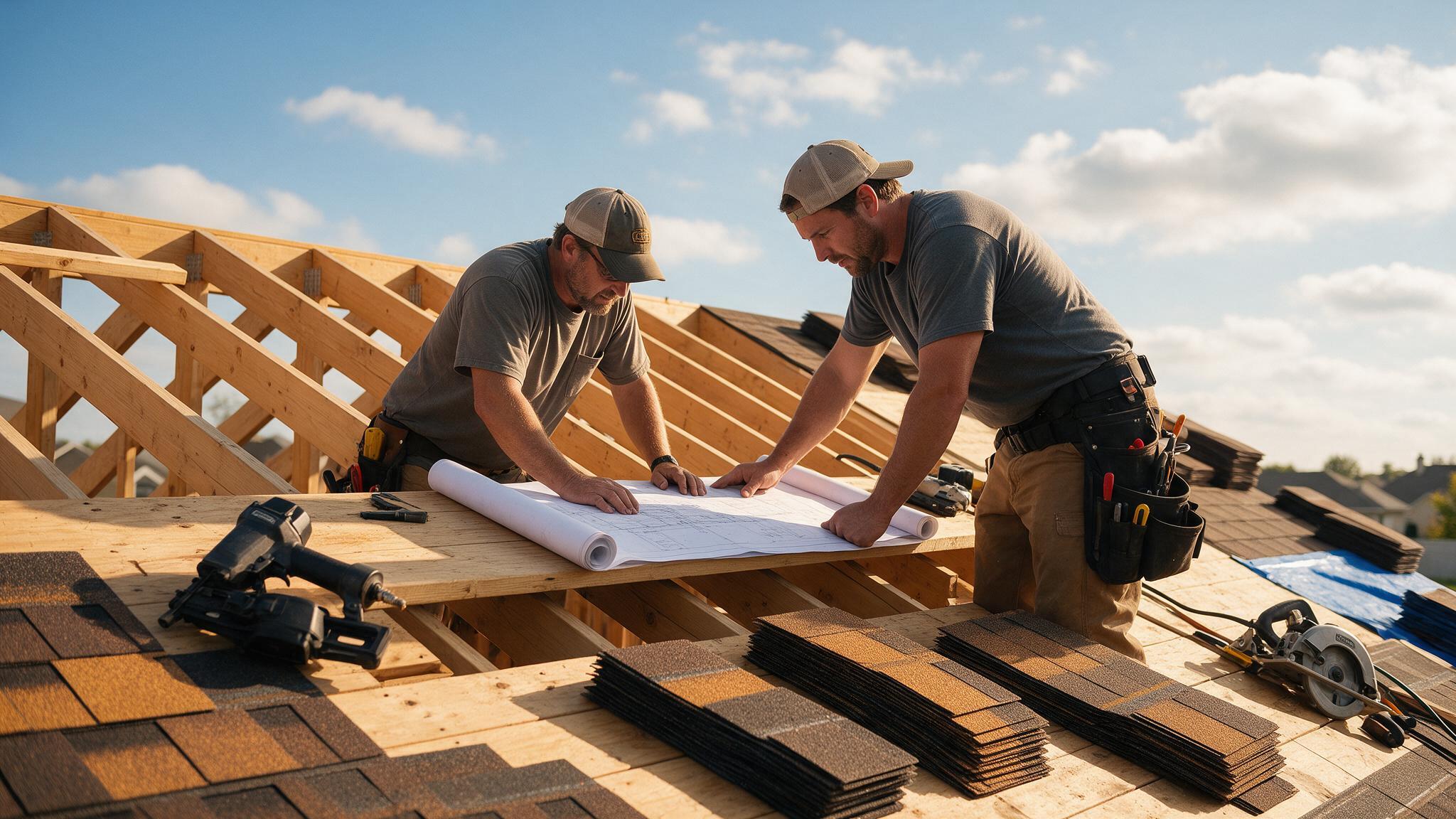 The Sunrise Roofing LA team at work